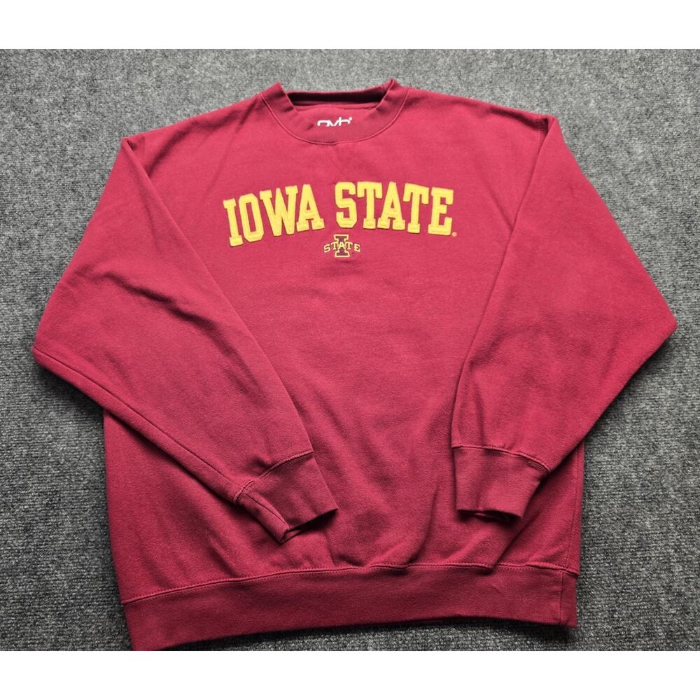 Vintage 90s Iowa State Cyclones Sweatshirt Old Varsity Brand OVB Stitched Large